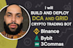 build and deploy a dca and grid crypto trading bot binance bybit 3commas