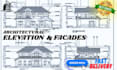 draw 2d autocad building elevations and facade designs
