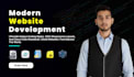 build a fast and modern website using HTML, tailwind CSS, java script and react