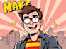 make illustration in american comic style