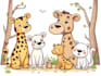draw animals cartoon illustration