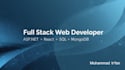 develop full stack web apps with asp dot net, node and react