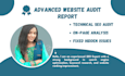 advanced website audit report with full SEO analysis