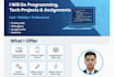 do programming and languages,tech projects,study help, assignment,edit projects