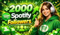 instantly gain 2,000 spotify followers
