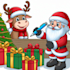 draw christmas cartoon caricature