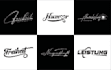 design professional handwritten signature text logo