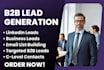 do linkedin b2b lead gen, contact list building and data collection