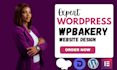 fix wordpress wpbakery website, impreza theme, divi, elementor pro, wpbakery