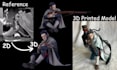 convert 2d image to 3d model to stl scan cleanup model picture to 3d printing
