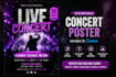 customizable canva concert flyer templates