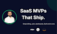 build a saas mvp with stripe billing, auth, and admin dashboard