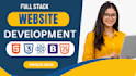 be full stack web developer  backend and frontend developer