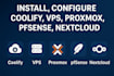 install coolify, vps, proxmox, pfsense, nextcloud