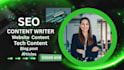 ghostwrite your content writing, website content, tech content, and blog posts