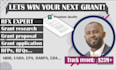 do grant research, write winning grant proposal, submit your grant application