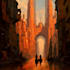 make imaginative sci fi city concept art