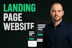 develop a custom landing page website