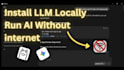 build or install llm on your local computer