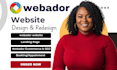 build professional webador website design webador website redesign webador store