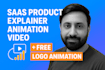 do modern saas product animated explainer, demo saas videos