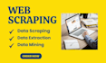 do web scraping and data scraping