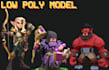 create 3d low poly character low poly roblox lowpoly game asset and environment