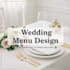design elegant wedding menu, bar menu, drinks menu, and event menu