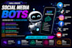 create telegram bot, tiktok bot, instagram bot facebook bot, amazon bot