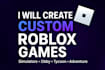 create a custom roblox game in roblox studio
