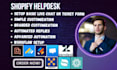 setup shopify helpdesk gorgias commslayer jotform  crisp zendesk sb re outvio