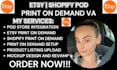 create and customized high converting shopify and etsy pod store integration