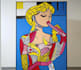 draw a retro pop art roy lichtenstein style