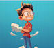 create a professional 2d digital character design
