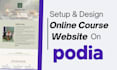 make podia online course website