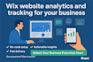 configure google analytics and tracking on your wix website