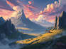 do fantasy landscapes and scenery art
