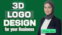 design unique 3d water logo for your business