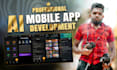 develop custom android app with ai powered code generation and pro UI UX