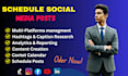 manage, schedule your post on social media