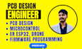 do high quality pcb design, microcontroller, esp32, stm32, cad modelling