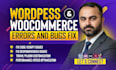 fix wordpress and woocommerce errors, bugs, and critical issues fast