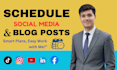create a content calendar for scheduled posts