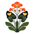 create botanical, mystic, logo design illustration