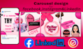 professionally design carousel for linkedin and instagram