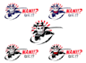 do modern high quality custom ninja, samurai logo