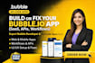 do bubble io website, build bubble app, bubble developer, bubble saas, bubble io