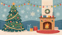 create festive holiday christmas design illustration
