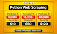 python web scraping data extraction and web scraper using python