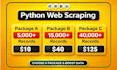 python web scraping data extraction and web scraper using python